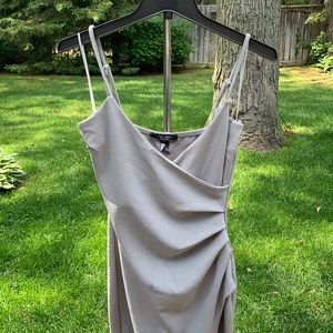 Grey body con dress